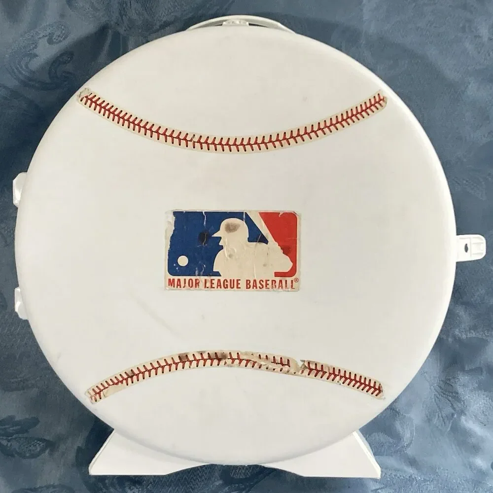 Baseball Shaped Card Holder, 1980's Skilcraft MLB Carry Case + 114 90s Cards